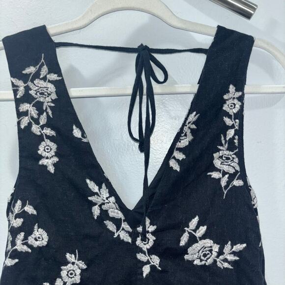 Abercrombie & Fitch Black Embroidered Mini Dress – Size XST - Picture 12 of 15